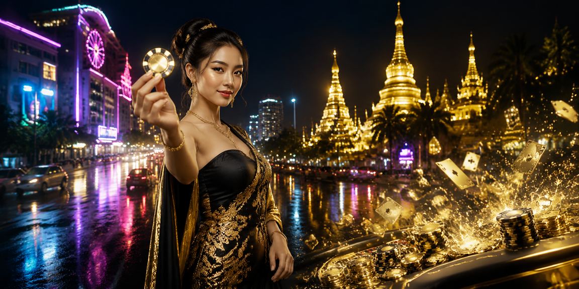 ရန်ကုန်မြို့ ညဘက် စျေးနှုန်းပြိုင်ပွဲတွင် အားကစားလောင်းကစားသူများ
